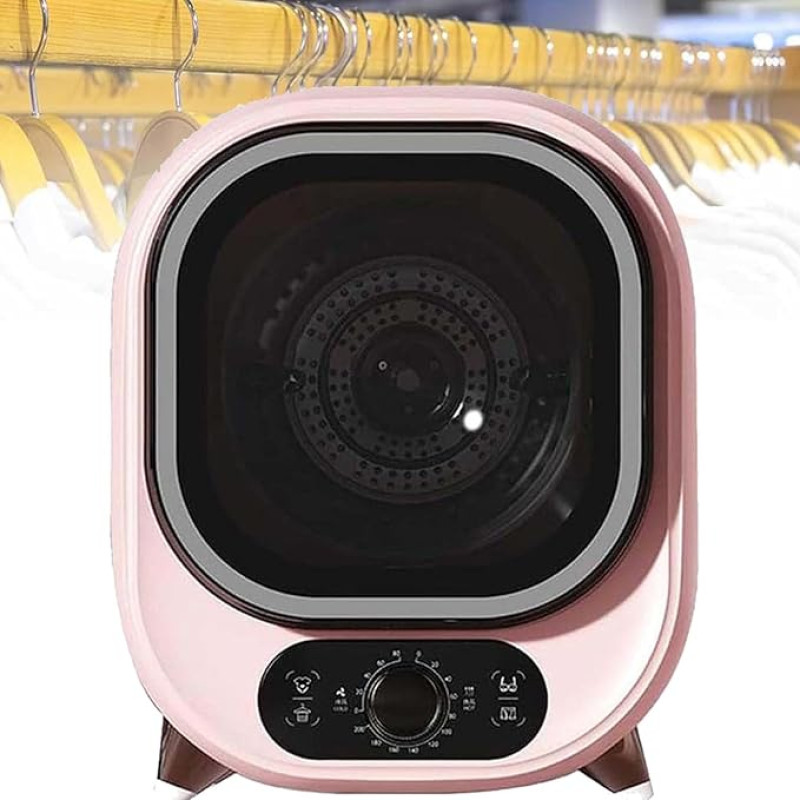 Tumble Dryer, Ventilated Tumble Dryer, Small Portable Condenser Compact Mini Spin Dryer, Perfect for Use on the Worktop or Wall, 0.8 kg T