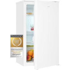 Exquisit KS116-V-042E Full Room Fridge White | Net Capacity: 88 L | Glass Shelves | 48 cm Width | Without Freezer Compartment