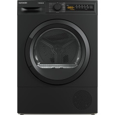 Telefunken T-WP8-202-DI Heat Pump Dryer 8 kg with 15 Programmes, A+++ 176 kWh per Year, Wrinkle Protection and Start Time Delay, Stainless Steel Dark