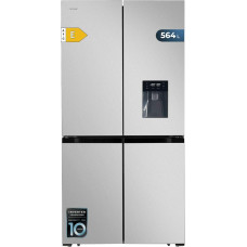 Cecotec American Fridge, 4 Doors, Stainless Steel, 564L Bolero, CoolMarket, 4D 564, Stainless Steel, 183cm High, 91cm Wide, Water Dispenser, Low Power Consumption, Inverter Motor, Total NoFrost
