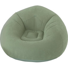 ED ENJOY HOME Jardin Borneo Collection täispuhutav õuetooli, 100 x 100 cm, salveiroheline, 100% PVC-flockitud