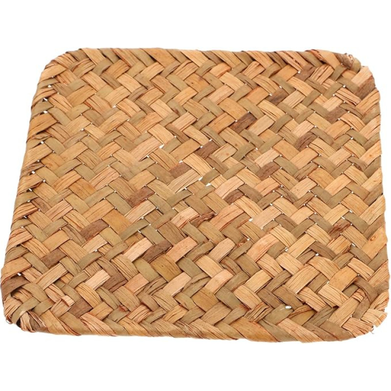 VICASKY Seegras Tischset Handgewebt Hitzebeständig rutschfest Boho Untersetzer für Esszimmer Vintage Platzdeckchen für Kaffee und Esstisch Natürlicher Schutz für Heiße Teller