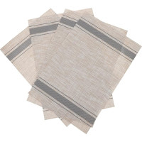 Uonlytech 4 Stück Teiliges Waschbares PVC Platzset Hitzebeständige Tischsets für Küche und Esszimmer Leichte Dekorative Untersetzer für Haushalt und Restaurant Schützende Tischmatten gegen