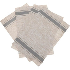 OUNONA 4 Stück PVC Tischsets Hitzebeständig rutschfest Abwischbare Platzdeckchen für Esstisch Schlichte Dekoration und Tischschutz für Haushalt und Festliche Anlässe