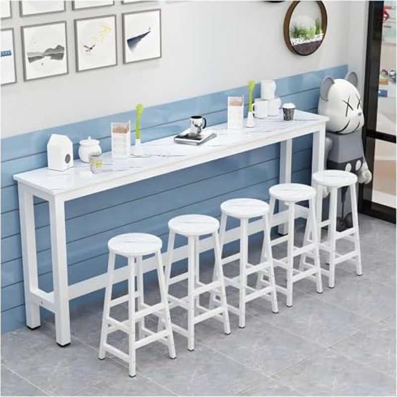 Konsolentische für den Flur, schmal, hinter dem Sofatisch, moderner Stehtisch aus Holz für die Bar zu Hause, Esstisch in Thekenhöhe mit langem, schmalem Design, rechteckiger Konsolen-Sofatis