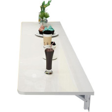 Wandschreibtisch für kleine Räume, wandmontierter Schreibtisch, schwebender Drop-Leaf-Schreibtisch, Esstisch, klappbarer Schreibtisch mit Halterungen für platzsparende Küche, Bad (suurus (L x B x H