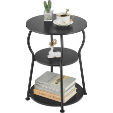 ZEXVIDA ümmargune küljelaud väikestesse ruumidesse, 3-tasandilised puidust küljelauad ümmargused küljelauad elutuppa lastetoale nurgas kontorisse magamistuppa kohvilaud küljelauad väikestele ruumidele