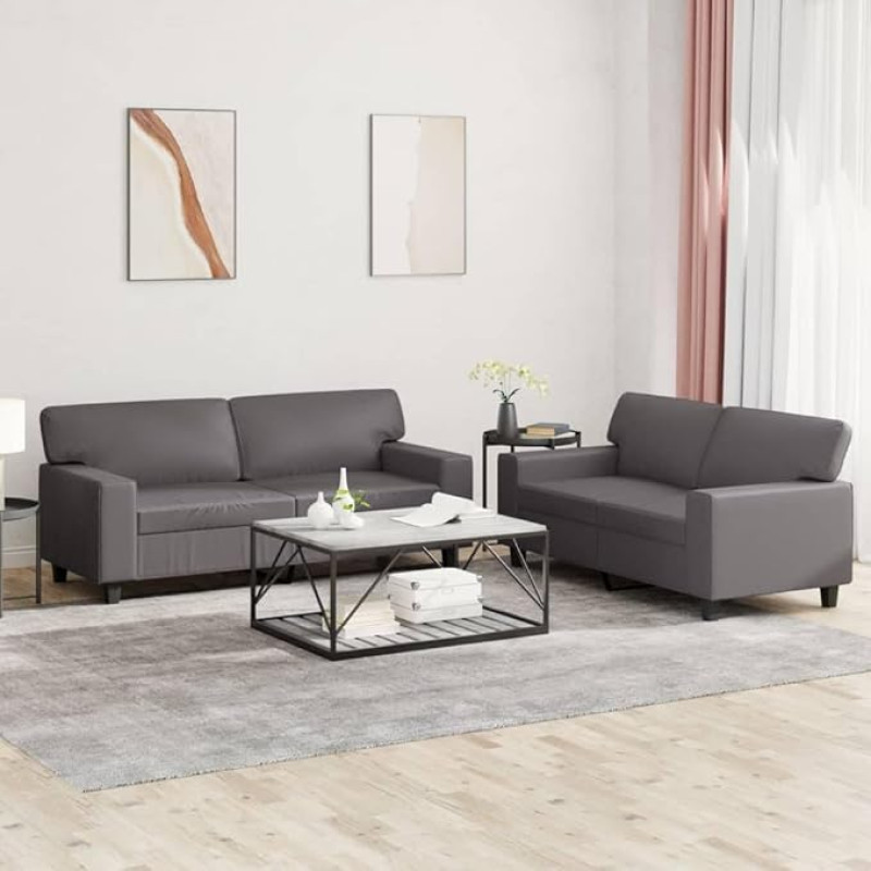 ZEYUAN 3201916 2-osaline diivanikomplekt Hall kunstnahast, Lounge diivan, Diivanid ja diivanid, Relax diivan, diivan elutuppa, diivan koos