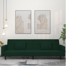 ZEYUAN 375818 Diivanvoodi 2-kohaline 2 padjaga, tumeroheline samet, Lounge diivan, diivanid ja diivanid, Relax diivan, diivan elutuppa