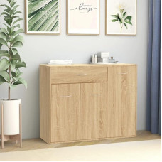Tino Tech Sideboard sahtliga, Esikoha mööbel, Söögitoa mööbel, Sahtlikapp, Highboard, Magamistoa mööbel, Panipaigakapp, Uksega külgkapp, puitmaterjal, Sonoma Tamm, 88 x 30 x