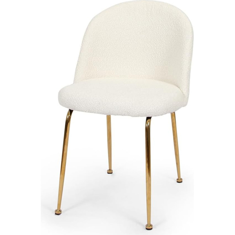 Milton & Oldbrook Bouclette Luxor söögitooli valge