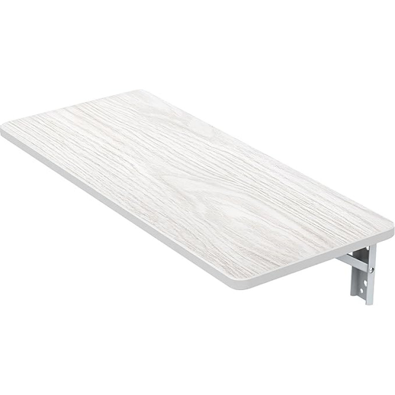 Moderner Klapptisch zur Wandmontage, DIY-Klappschreibtisch, Wandregal, für das Arbeitszimmer, zum Aufstellen auf engstem Raum (valge, 120 x 40 cm)