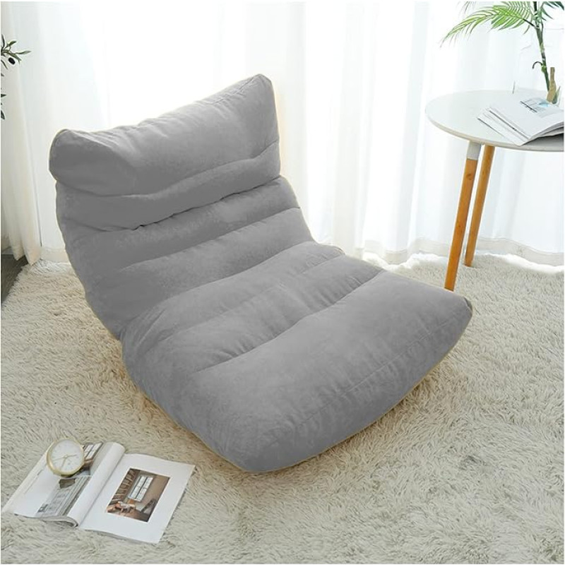 ArtsPavilion Lounge Chair Lazy Boden Diivan Akzent Sitzsack Couch Für Wohnzimmer Eckstuhl Schlafzimmer Salon Büro Lazy Sofa Stühle Frenchgrey