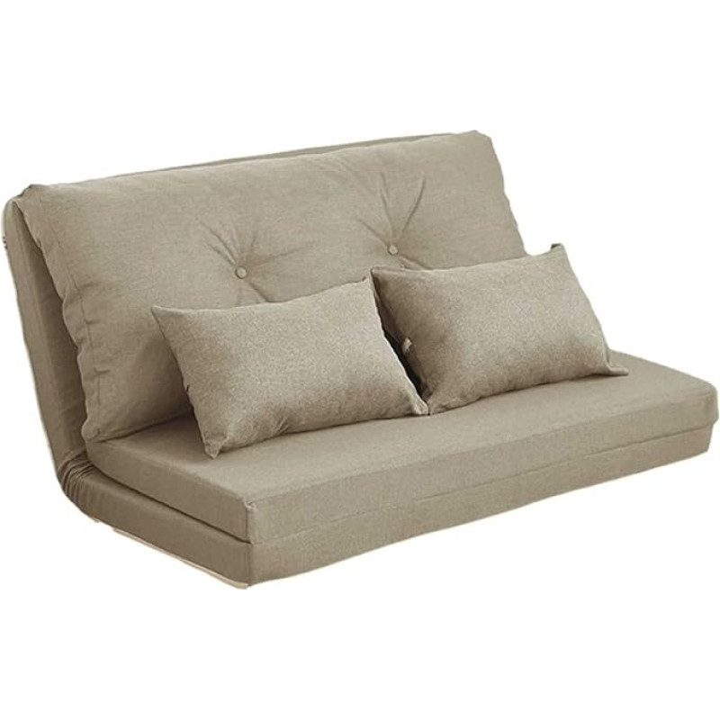 Reguleeritav kokkupandav metallraamiga kokkupandav tool, suitsuhall alus, diivanvoodi seljatoega ja padjadega - kokkupandav madrats, futon diivan, voodi, ideaalne laiskadeks päevadeks