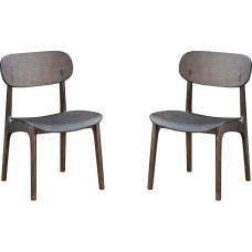 Boraam Solvang 2 söögitoolist koosnev komplekt Carbonite viimistlusega