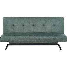 Beliani Leeds Minimalistlik diivanvoodi Roheline polüestrist metalljalad