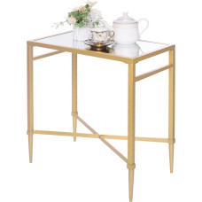 Moodne kuldne küljelaud Kõrge küljelaud peegelpinnaga, 22 