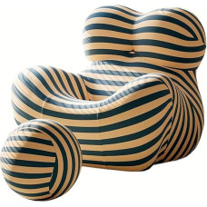 Lazy Football Diivan - Ema embuse tool, mullpalli loovuse diivan, kompressioonis diivan lõõgastumiseks ja magamiseks, elutuppa ja kontorisse (sinikollane)