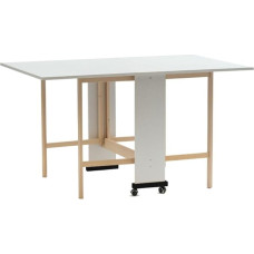 Platzsparender Klapptisch weiß Esche 24x90x78H cm - Vairo