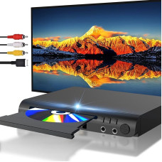 HDMI DVD-mängija telerile, kõik piirkonnavabad DVD-mängijad koos karaokeportide ja USB sisendiga, PAL/NTSC ühilduvus, kodune CD-mängija HDMI ja RCA/AV kaablitega