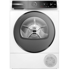Bosch WQB246D41 Series 8, Heat Pump Dryer 9 kg, Silent Dry - Extremely Quiet, Quick Dry Wash, Auto Dry, Self-Cleaning Condenser, Drum Interior Lighting, Home Connect, White