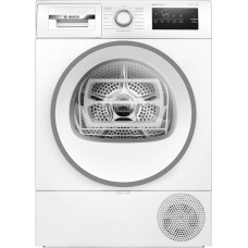 Bosch WTH85VWJN Series 4 Heat Pump Dryer, 8 kg, AutoDry, Quick-40 Drying, Refill Function, Sensitive Drying System, Anti Vibration Design, 63 dB, LED Display, Touch Control, Time Delay