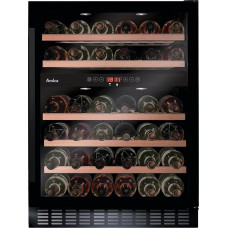 Amica WK 341 110-1 S Wine Fridge / Wine Temperature Cabinet Freestanding / Base / Max. 45 Bordeaux Bottles / VinoOptima System Black