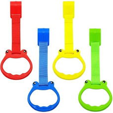 Pull Up Rings, Playpen Handles, Baby Exercise Tools, 4 Pack Odorless Cartoon Up for Grasping Ability Development, Ergonomic Nursery Furniture, Bedding & Decor 9.06 x 3.54 x 0.98 Inches