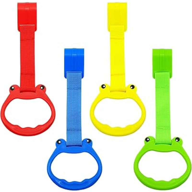 Pull Up Rings, Playpen Handles, Baby Exercise Tools, 4 Pack Odorless Cartoon Up for Grasping Ability Development, Ergonomic Nursery Furniture, Bedding & Decor 9.06 x 3.54 x 0.98 Inches