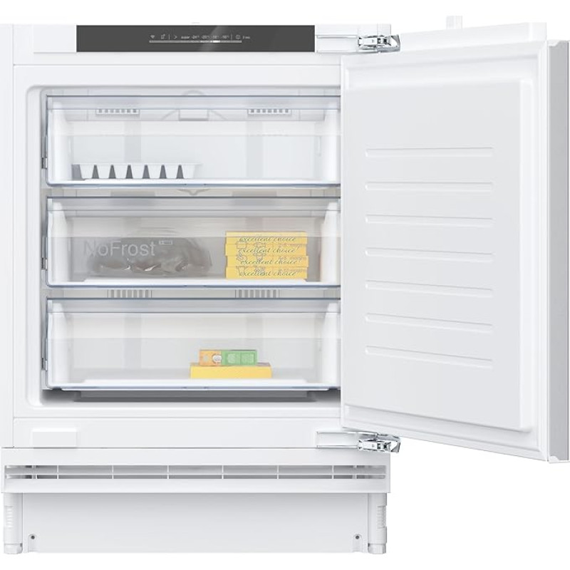 NEFF, GU7213DE0 Undermount Freezer 82 x 60 cm N 70 Total Net Capacity 85 L