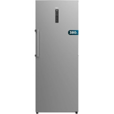Cecotec Vertical Frezer Bolero CoolMarket UF 380 Inox D. 1950W, XL Capacity 380L, Class D, Inverter Plus Motor, Total No Frost, Display Door, Convertible to Refrigerator, Multi Airflow