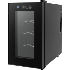 Akuoyiexemye 55 W 220-240 V Electric Wine Refrigerator, 23 L, Freestanding Drinks Wine Cooler 8-18°C for 8 Bottles, Mini Drinks Refrigerator, Standing Fridge