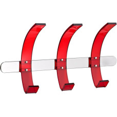 Alco 2871 12 seinale paigaldatav mantlihoidja - kroom/punane