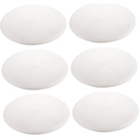 Cabilock 6 Stück Teiliges Rundes PP Tischset Abwaschbar rutschfest Hitzebeständig Gewebt Platzdeckchen für Esszimmer Restaurant Schutz vor Kratzern und Flecken