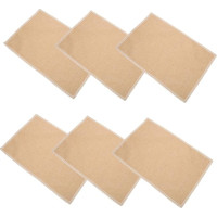 TOYANDONA 6 Stück Teiliges Abwaschbares Platzset Jute Optik Hitzebeständig Rutschfestes Tischset für Esszimmer Küche Restaurant Tischmatten