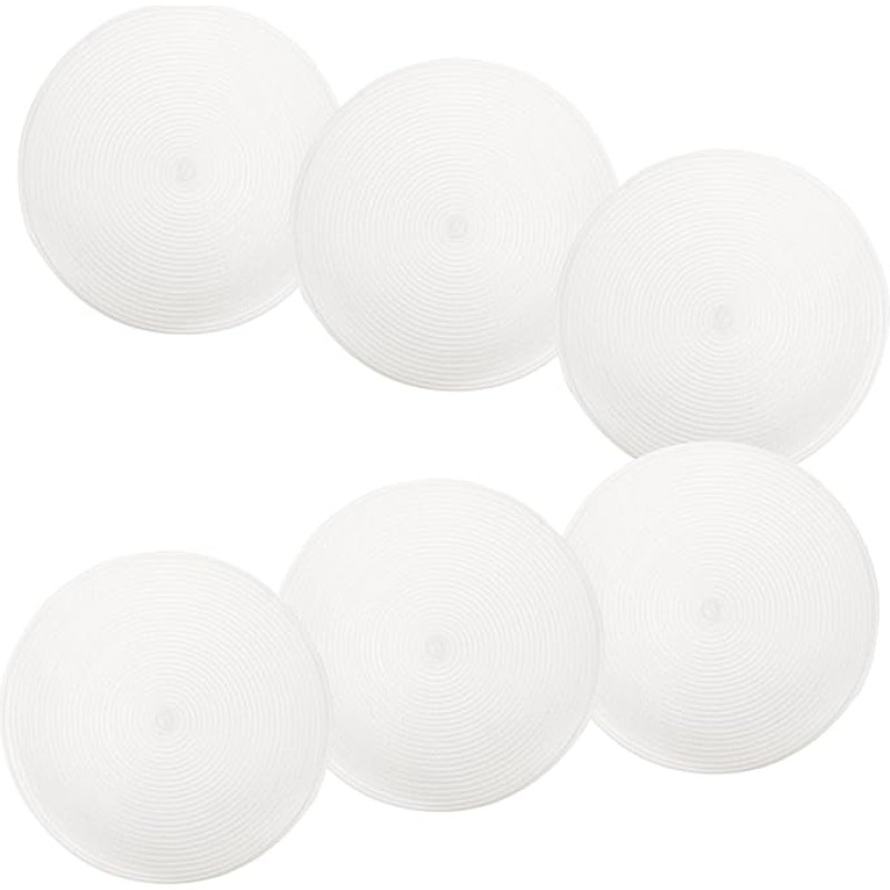 TOYANDONA 6 Stück Abwaschbare PP Platzdeckchen mit Hitzebeständiger Isolierung rutschfeste Gewebte Tischsets für Esszimmer Restaurants Partys und Familientreffen Schmutzabweisend und