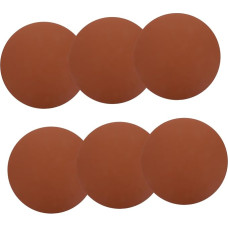 VINTORKY 6stücke Teiliges Set Runde Pu-Leder Tischsets Abwaschbar Und rutschfest Dekorative Platzdeckchen Für Esstisch Küche Und Partys Eleganter Look Hitzebeständig Walnussbraun