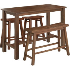 ZASTION Boraam Sonoma pubilaudade komplekt, neutraalne triivpuu viimistlus, kastanpruun, 4-osaline