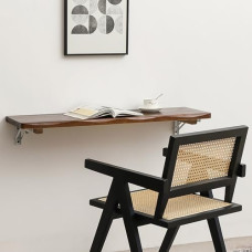 Platzsparender Wand-Klapptisch - vielseitige Drop-Leaf-Werkbank für Wäsche, Küche oder Balkon - einfach zu montierendes Holzdesign für effizientes Zusammenklappen und Aufbewahren