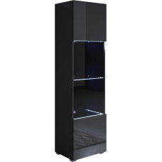 Muebles Bonitos riidekapp Luke mudel V6 must (40 x 167 cm) standardjalgadega