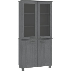 vidaXL Highboard sahtli kapp Sideboard koridorikapp Side Cabinet Storage Cabinet põrandakapp Solid Pine Dark Grey