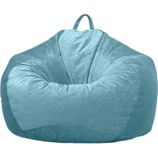 Bean Bag Chair Cover (ilma täidiseta), Extra Large Bean Bag Chair Cover Plush Soft Sofa Cover Bean Bag Cover lastele ja täiskasvanutele Helesinine 90 x 110 cm