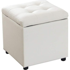 XU FENG Storage Stool puidust Ottoman elutuba ukse muutus kinga Pink 15x15x15in (Värv: valge)