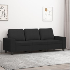 CIADAZ 359403 3-kohaline diivan, must, 180 cm kangas, Lounge diivan, Diivanid ja diivanid, Relax diivan, Diivan elutuppa, Diivan koos - 359403