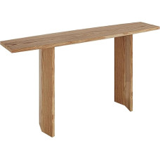 YCYRF Kitsas konsoollaud, täispuidust, koridorikapp, kitsas küljelaud, kõrge, tüvelühendus, kohvilaud sissepääsualasse, fuajeesse, elutuppa ja koridori (kuldne, 80 x 35 x 75 cm)