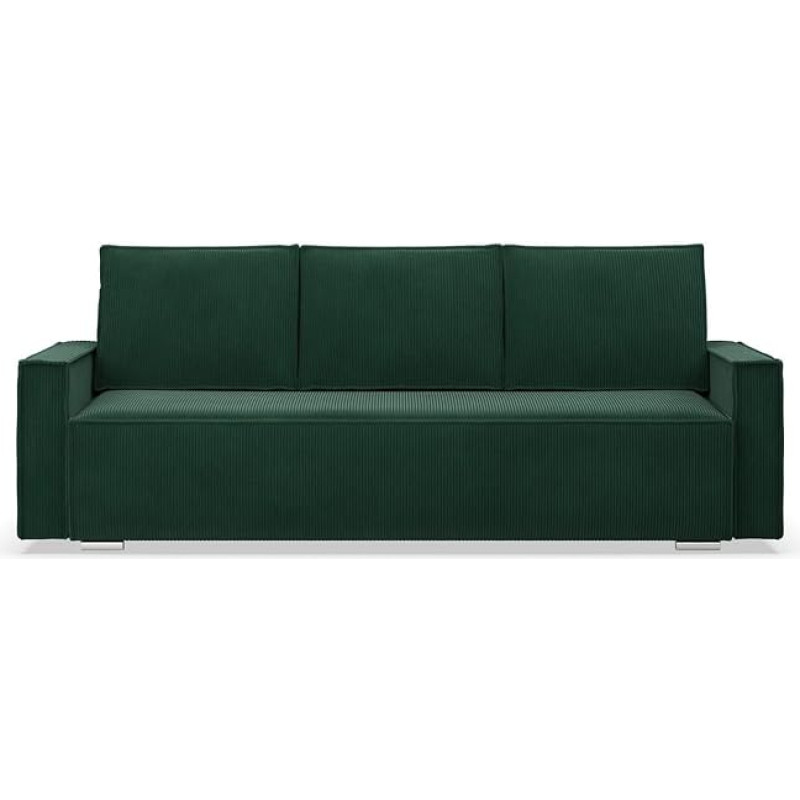 Mebligo - 3-kohaline NOTO diivan magamisfunktsiooniga ja voodikastiga, Bonell, tumeroheline