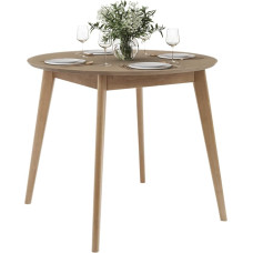 Orion ümmargune laud 4 inimesele - köögi- ja söögitoa mööbel massiivsest kaskist - Skandinaavia stiili keskpaik - pruun laud 94 cm, ORION_94