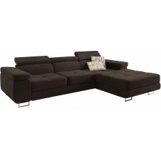 Masseno Elma R-S nurgadiivan magamisfunktsiooniga L-kujuline, diivan voodikastiga, elutoa diivan, diivan, diivanvoodi, diivanikomplekt, pruun, Monoliit 29