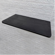 Space-Sing Wand-Küchentisch, robuste Metallstütze, abgerundete Ecken, dicke Platte, ideal für Schlafzimmer und Küche, Weiß, 40 x 20 cm (Schwarz, 100 x 40 cm)