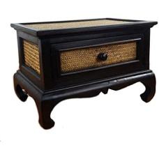 Aasia Opium Tabel rottingist sahtliga, End Table, Käsitsi valmistatud Tai mööbel